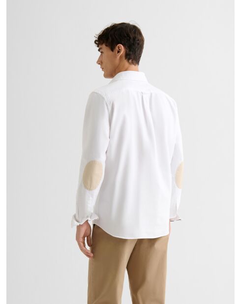 Weißes Slim-Shirt aus Bio-Baumwolle