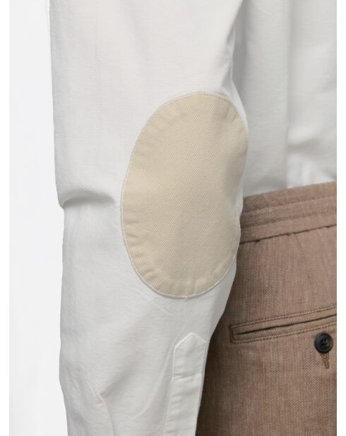 Weißes Slim-Shirt aus Bio-Baumwolle