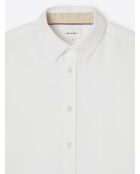 Weißes Slim-Shirt aus Bio-Baumwolle