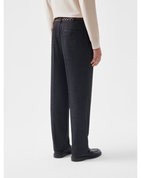 Pantalon de costume regular L'atelier anthracite chiné