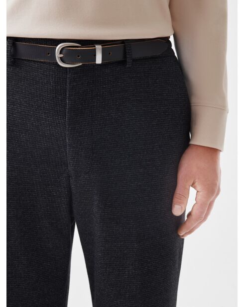 Pantalon de costume regular L'atelier anthracite chiné