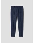 Pantalon de costume slim pied de puce bleu navy