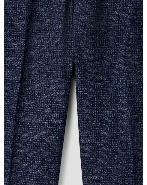 Pantalon de costume slim pied de puce bleu navy