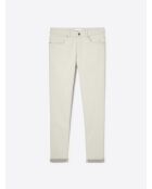 Schneeweiße Slim-Jeans aus Stretchbaumwolle