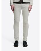 Schneeweiße Slim-Jeans aus Stretchbaumwolle