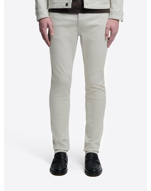 Schneeweiße Slim-Jeans aus Stretchbaumwolle
