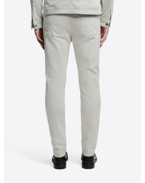 Schneeweiße Slim-Jeans aus Stretchbaumwolle