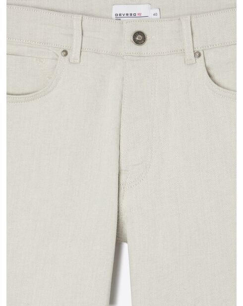 Schneeweiße Slim-Jeans aus Stretchbaumwolle