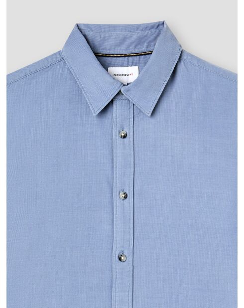 Slank overhemd van Chambray fluweel