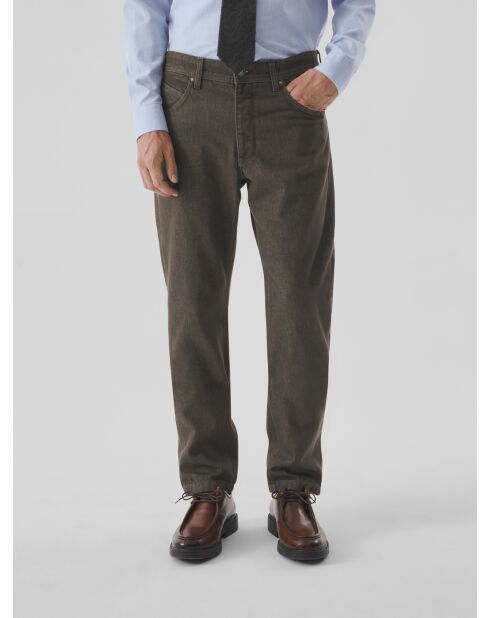 Reguläre Baumwolljeans Camel 2