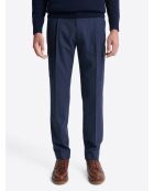 Chino stretch taille élastiquée dark saphir