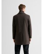 Pardessus col amovible chocolat