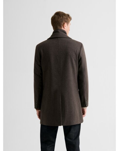 Pardessus col amovible chocolat