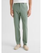Pantalon de costume slim bistretch vert amande