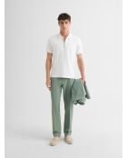 Pantalon de costume slim bistretch vert amande