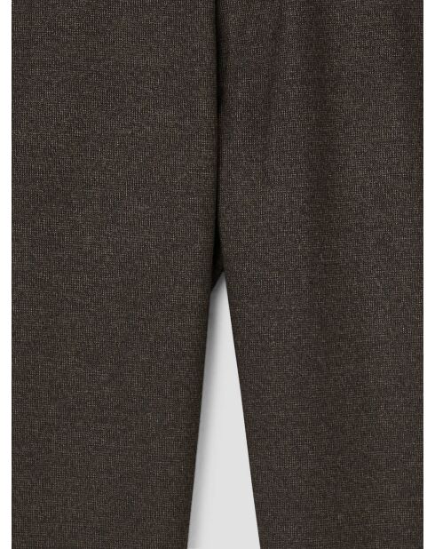 Chino slim taille semi-élastiquée cacao