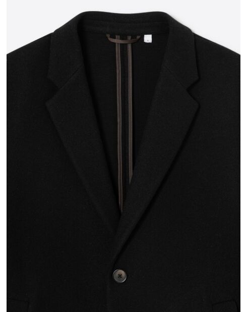 Pardessus esprit redingote destructurée noir