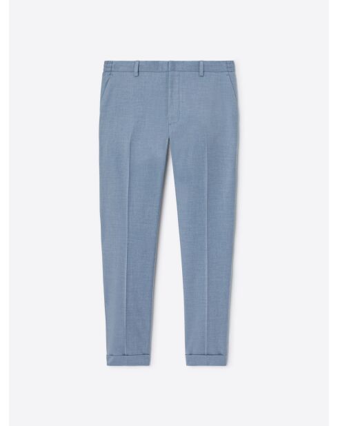 Pantalon de costume extraslim stretch bleu clair