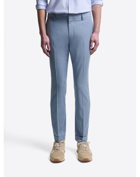 Pantalon de costume extraslim stretch bleu clair