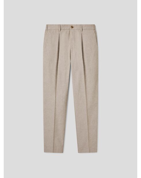 Chino loose fit chiné L'atelier beige 2