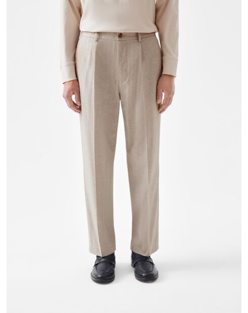 Chino loose fit chiné L'atelier beige 2