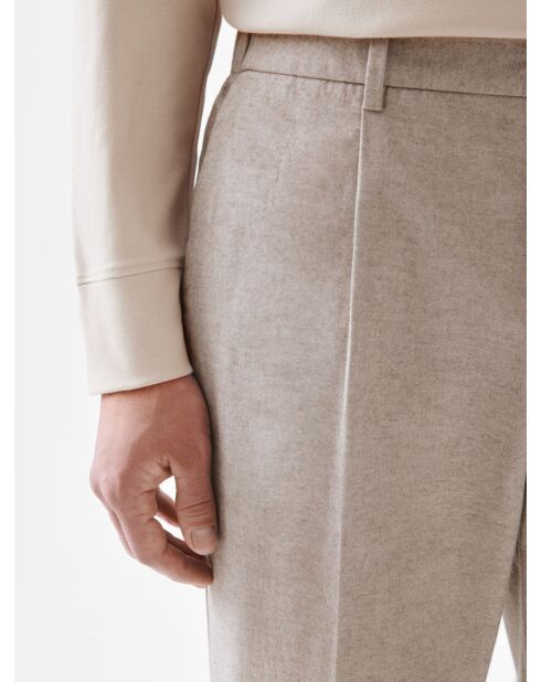 Chino loose fit chiné L'atelier beige 2