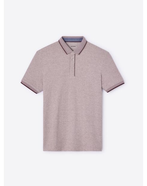 Polo en coton vieux rose