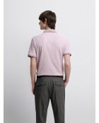 Polo in cotone rosa antico
