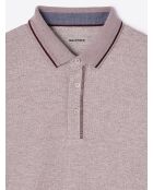 Polo in cotone rosa antico