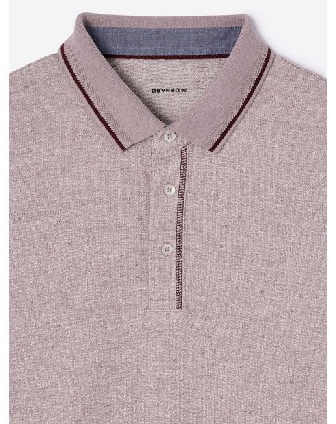 Polo en coton vieux rose