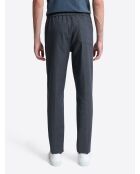 Chino stretch taille élastiquée bleu