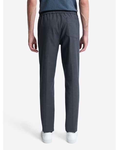 Chino stretch taille élastiquée bleu