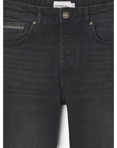 Schwarze Slim-Stretch-Denim-Jeans