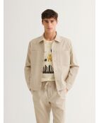 Surchemise regular beige sable