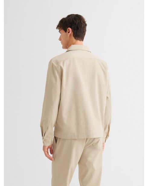 Surchemise regular beige sable