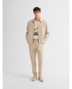 Surchemise regular beige sable