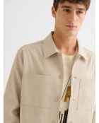 Surchemise regular beige sable