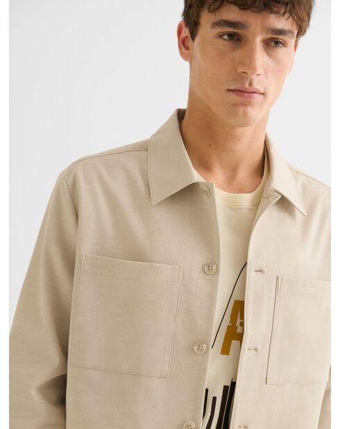 Surchemise regular beige sable