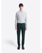 Chemise slim à motif blanche