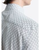 Chemise slim à motif blanche