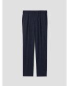 Pantaloni da tuta elasticizzata blu inchiostro