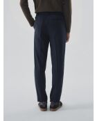 Pantaloni da tuta elasticizzata blu inchiostro