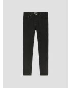Schwarz gefärbte Slim-Denim-Jeans