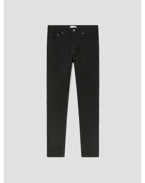 Schwarz gefärbte Slim-Denim-Jeans