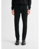 Schwarz gefärbte Slim-Denim-Jeans