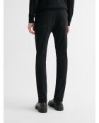 Schwarz gefärbte Slim-Denim-Jeans
