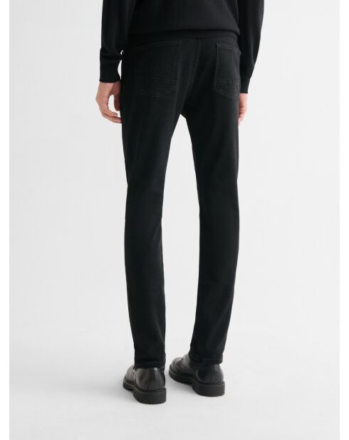 Schwarz gefärbte Slim-Denim-Jeans