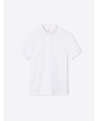 Polo boutonné en coton premium blanc