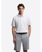 Polo boutonné en coton premium blanc