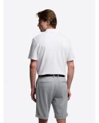 Polo boutonné en coton premium blanc
